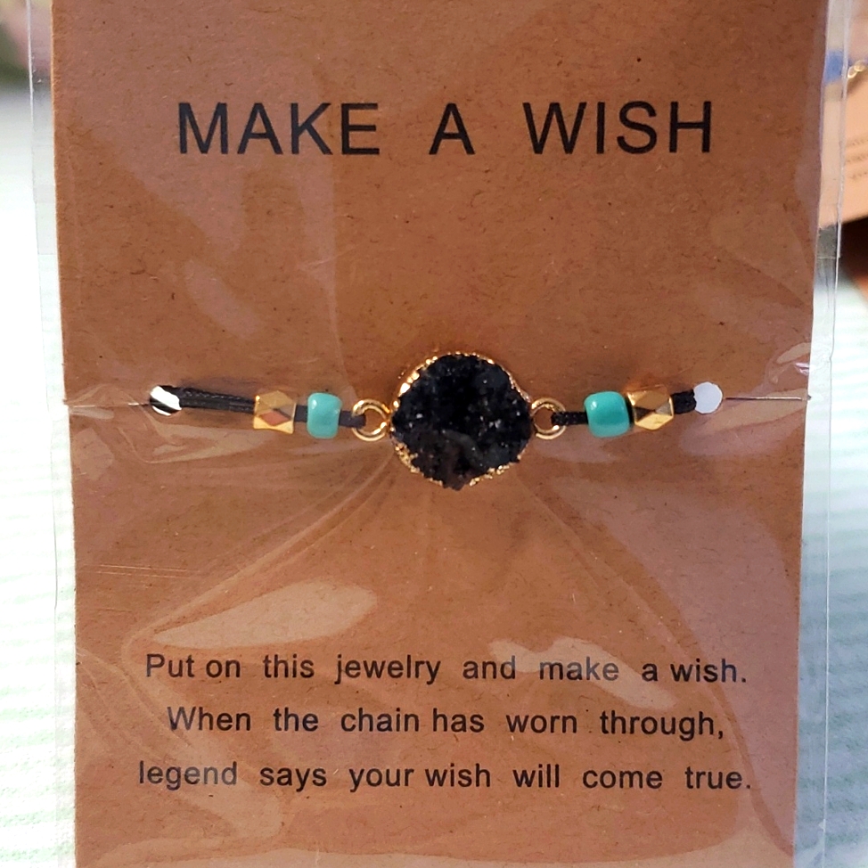 Make A Wish Black Bracelet! Or Anklet?